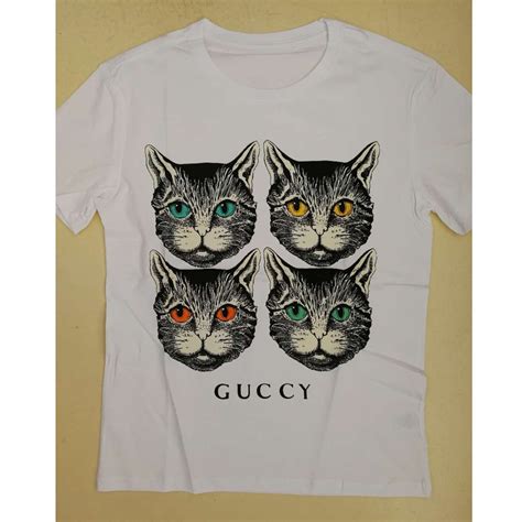 gucci black cat shirt|cat wearing gucci.